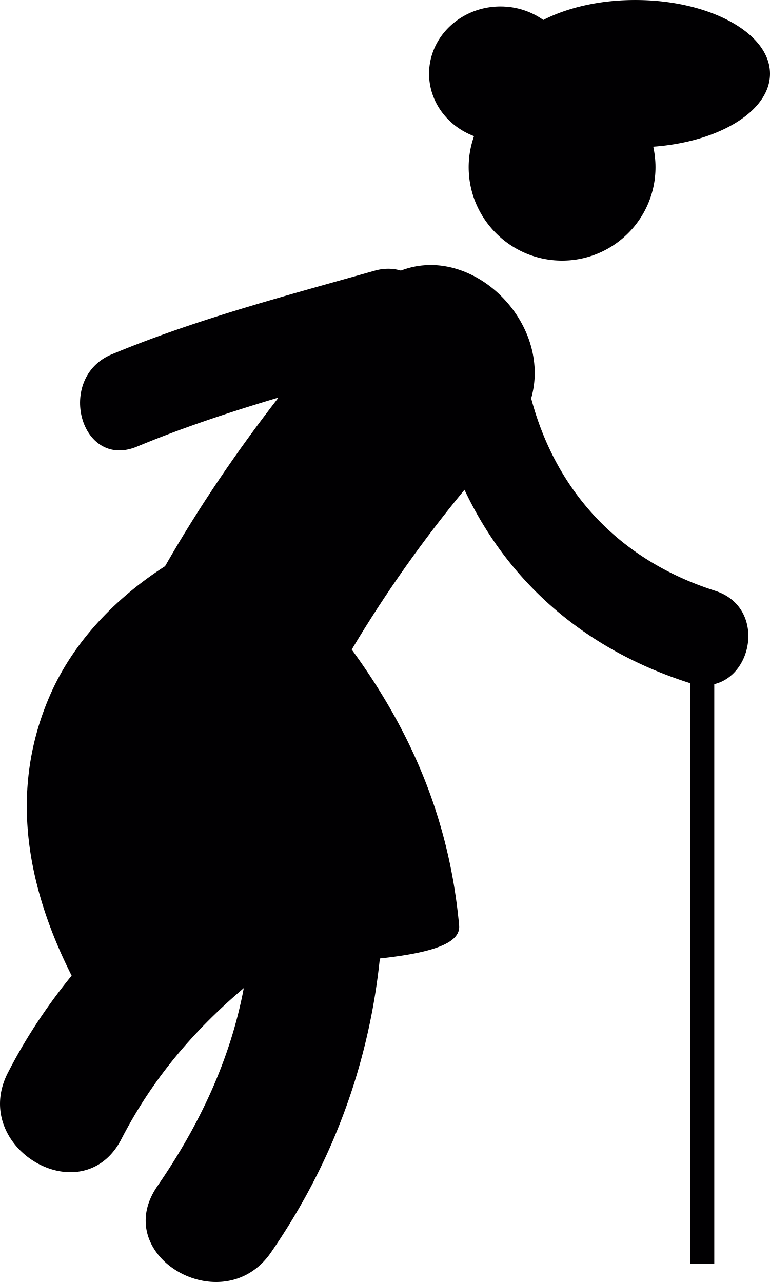 Old Lady Walking Svg Line Art Free Vectors
